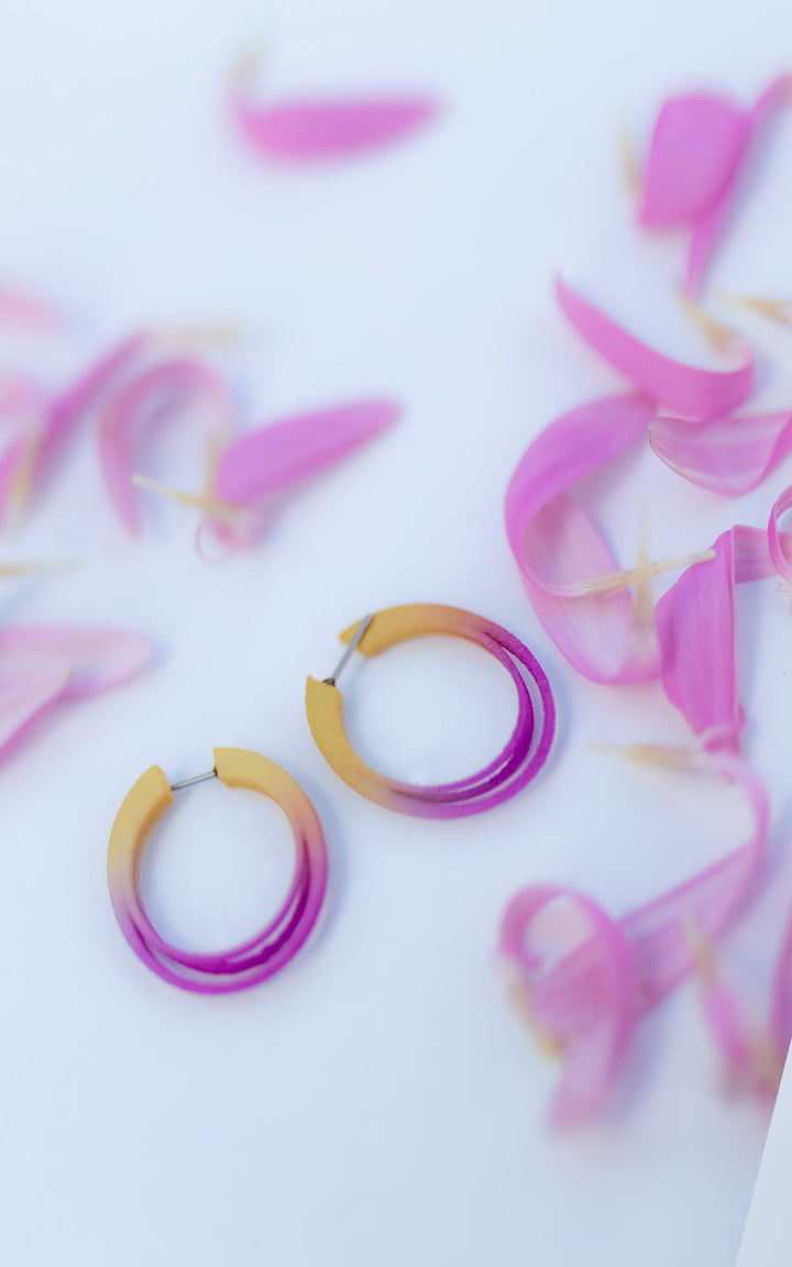 Small Oval GINGER Hoops