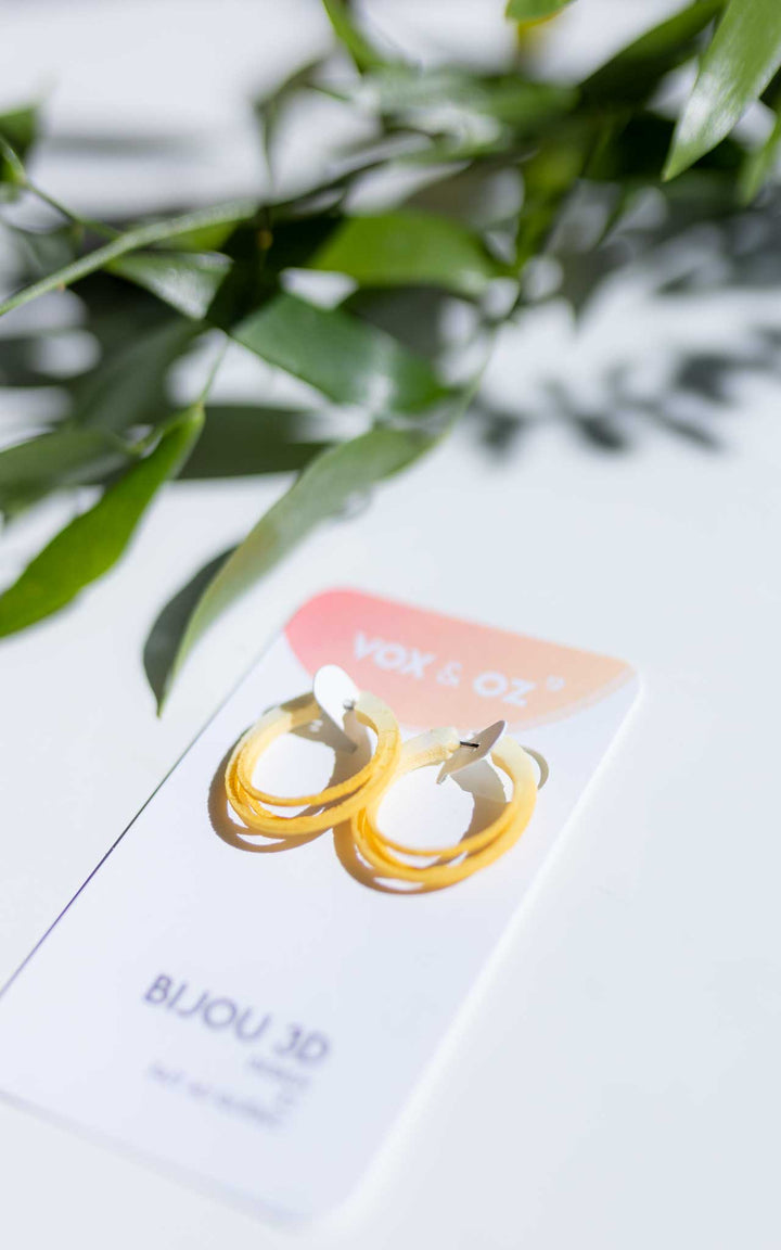 Small Oval GINGER Hoops