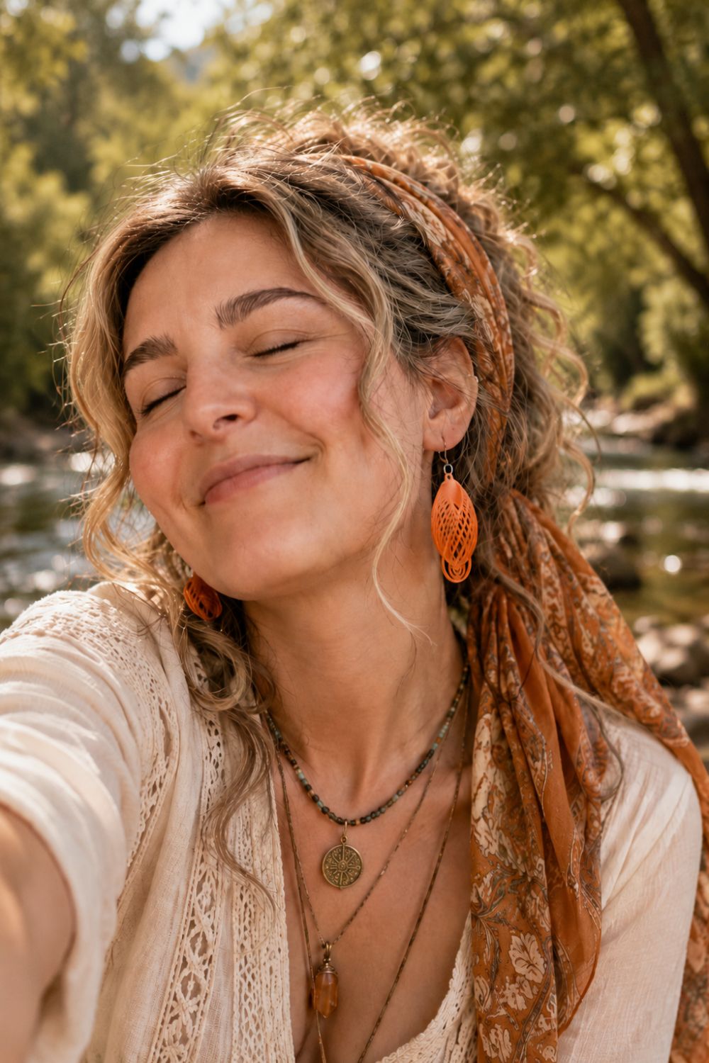 ASTRAL – Boucles d’oreilles ovales 3D en nylon recyclé