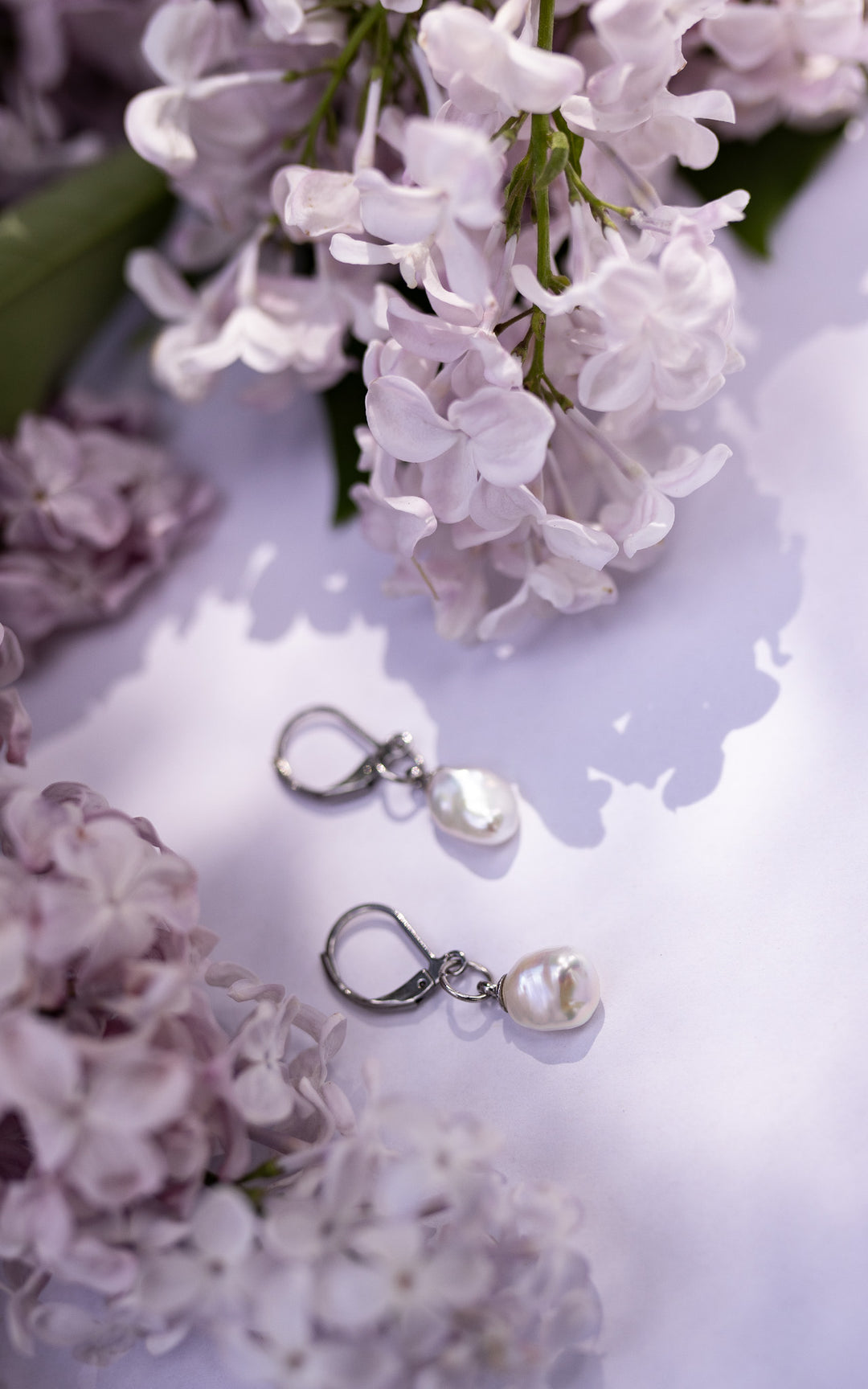 Perles 5 mm sur crochet levier