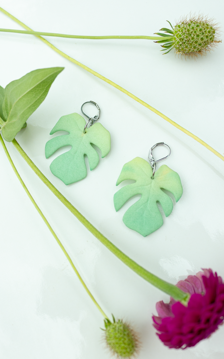 MAUI – Monstera Earrings