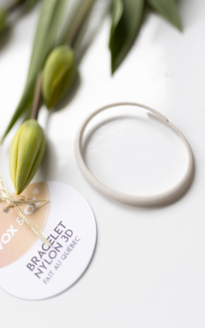 LE TRAVERSIER 3D bracelet Interlaced open bangle