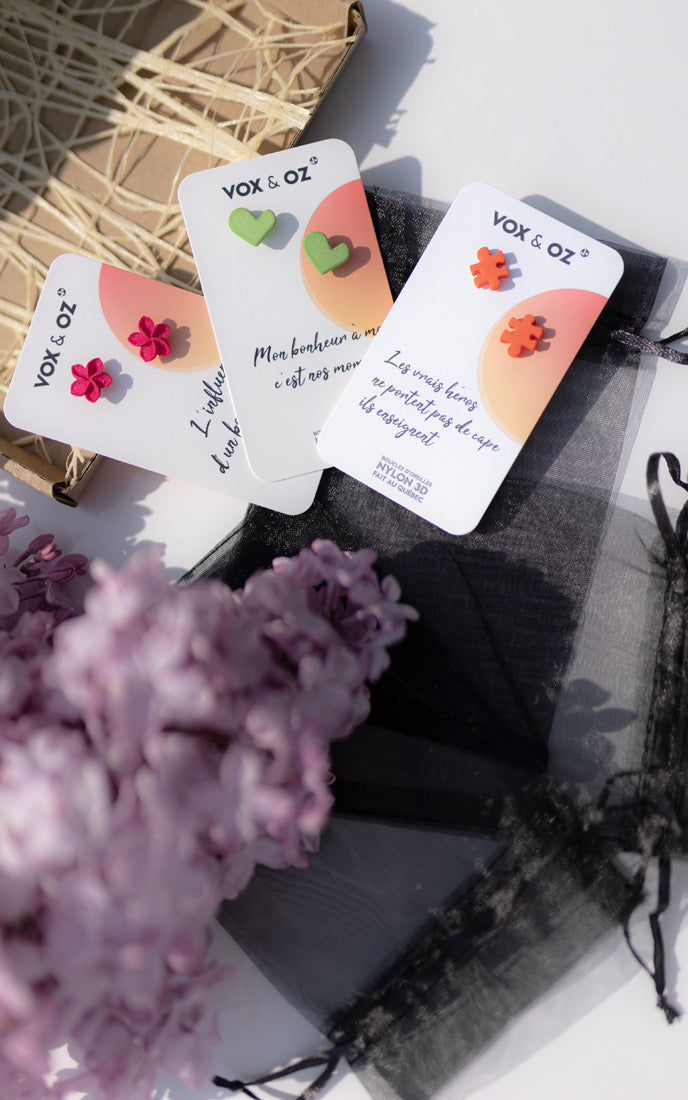 Carte message professeur – 3 messages au choix