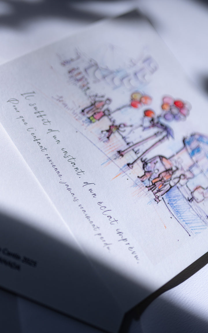 Carte postale illustrée « Il suffit d’un instant »