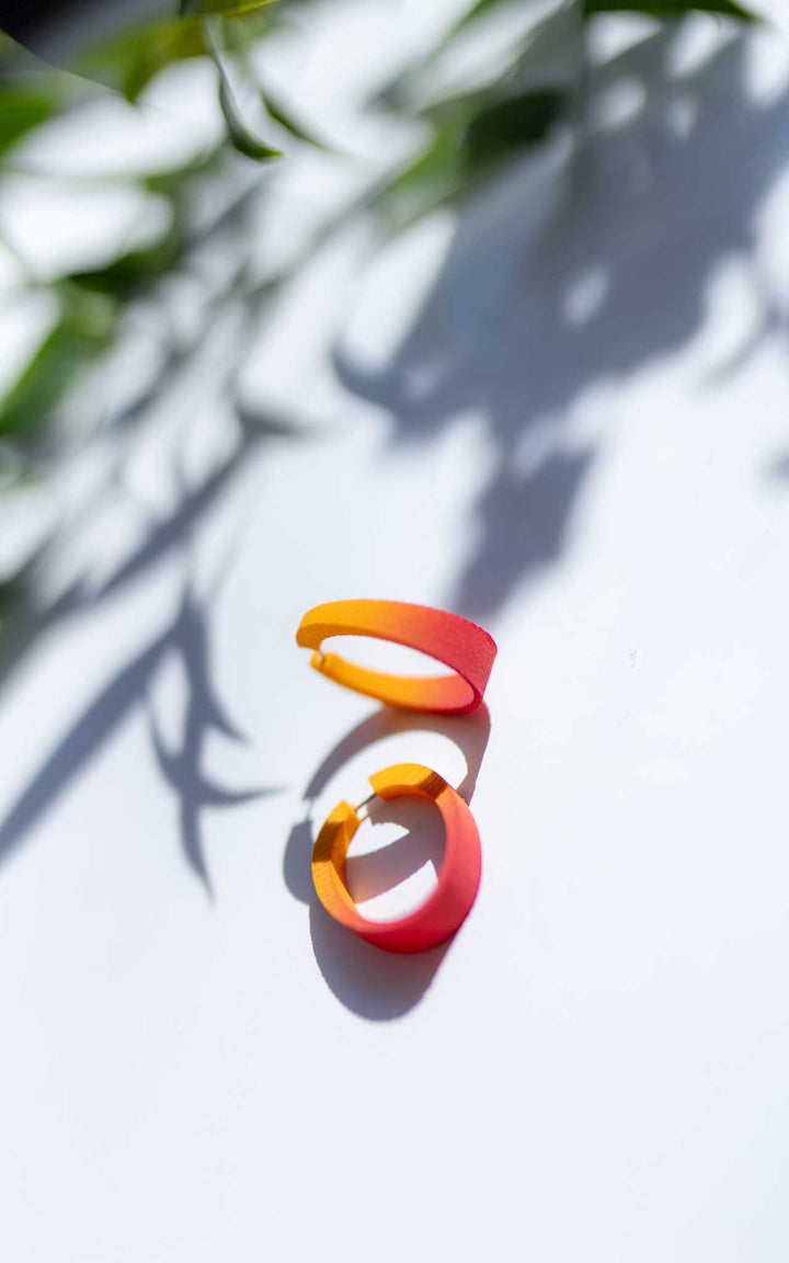 Orange-colored jewelry collection