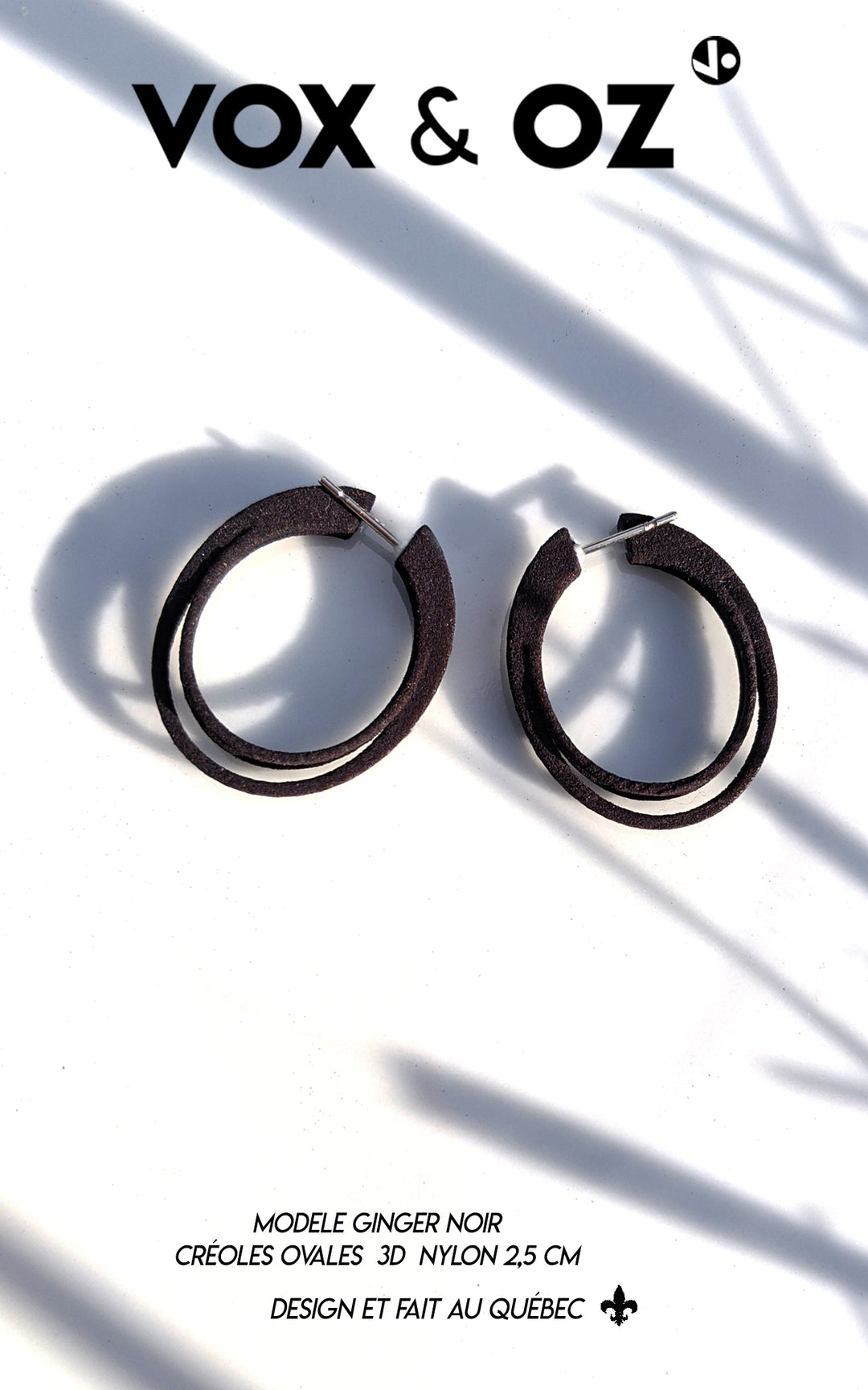 Small Oval GINGER Hoops