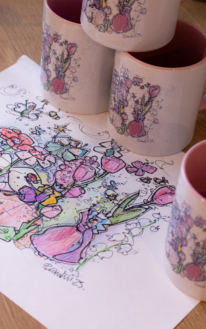 Tasse illustrée — La Princesse des Tulipes