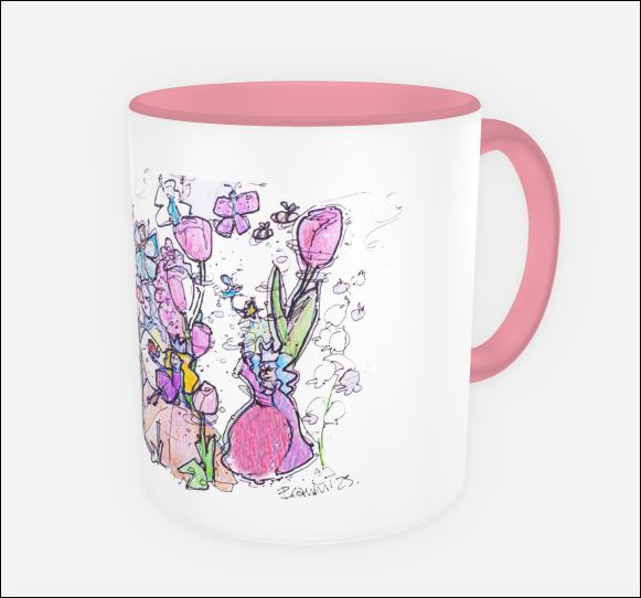 Tasse illustrée — La Princesse des Tulipes