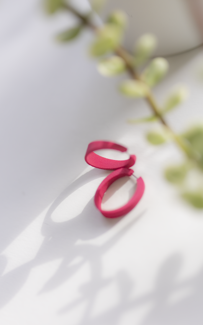 Earrings 3D Ovales KIWI