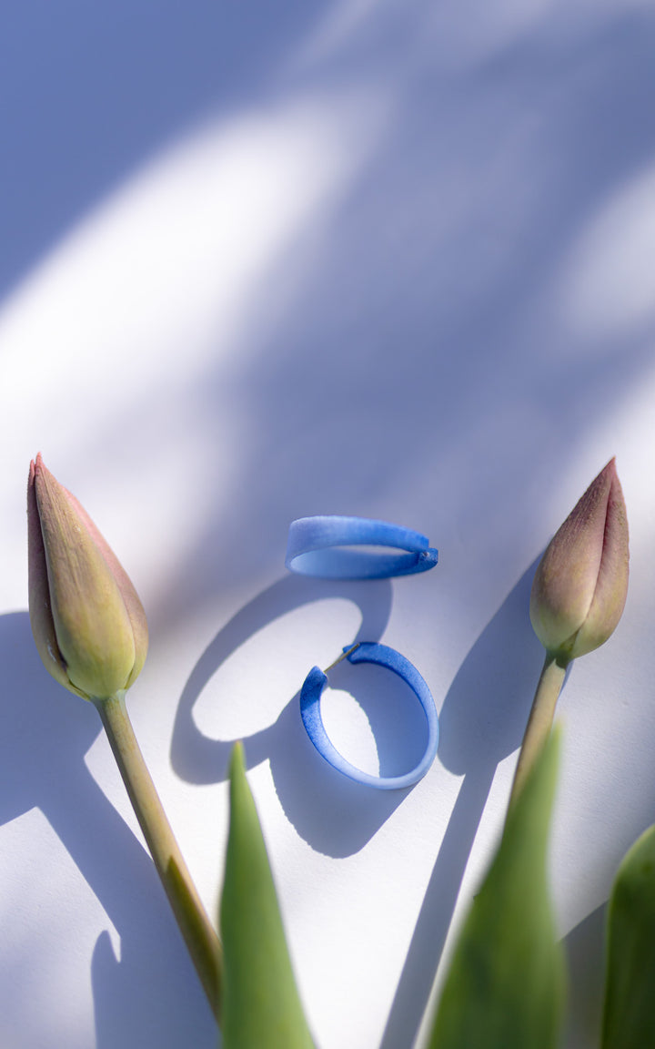 Earrings 3D Ovales KIWI