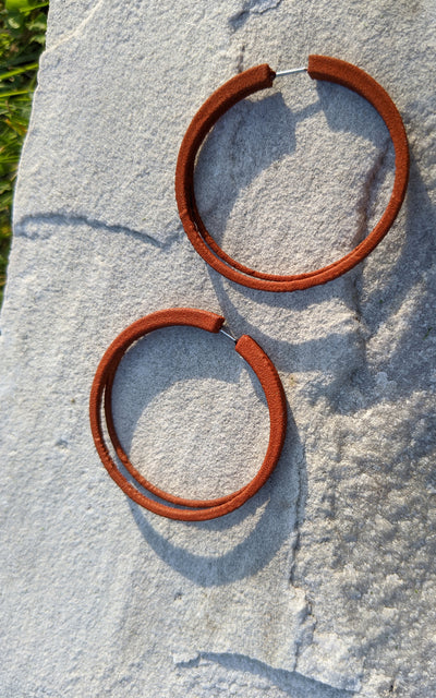Scoop double rings 4 cm