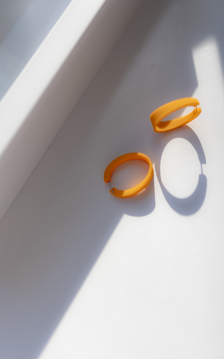 Earrings 3D Ovales KIWI