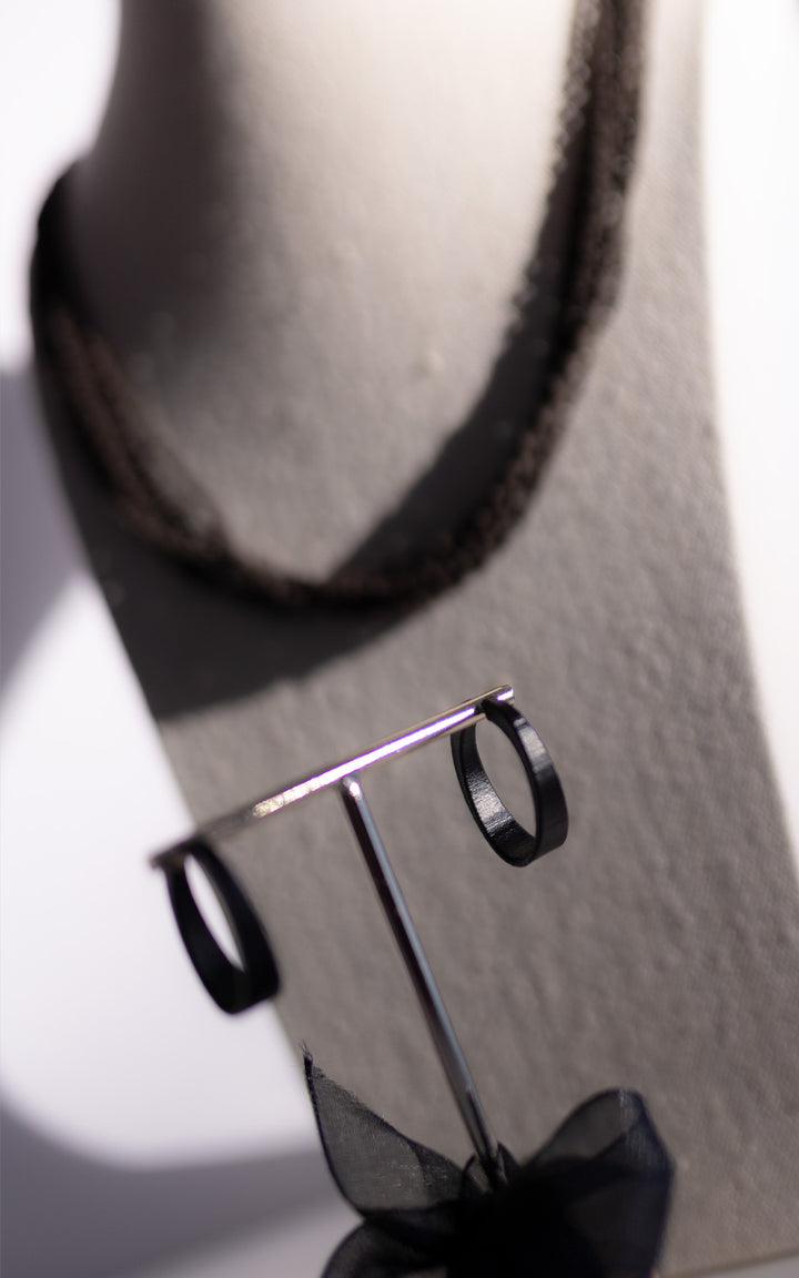 Earrings 3D Ovales KIWI