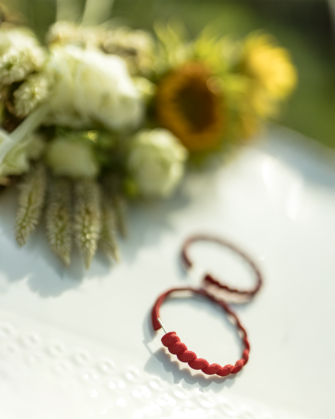 Large Crescent Earrings, Shell 5cm