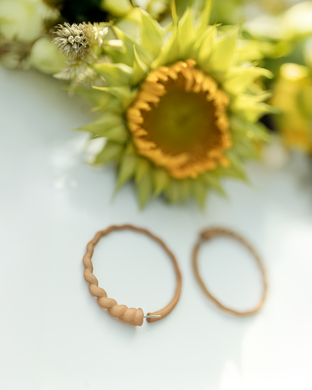 Large Crescent Earrings, Shell 5cm