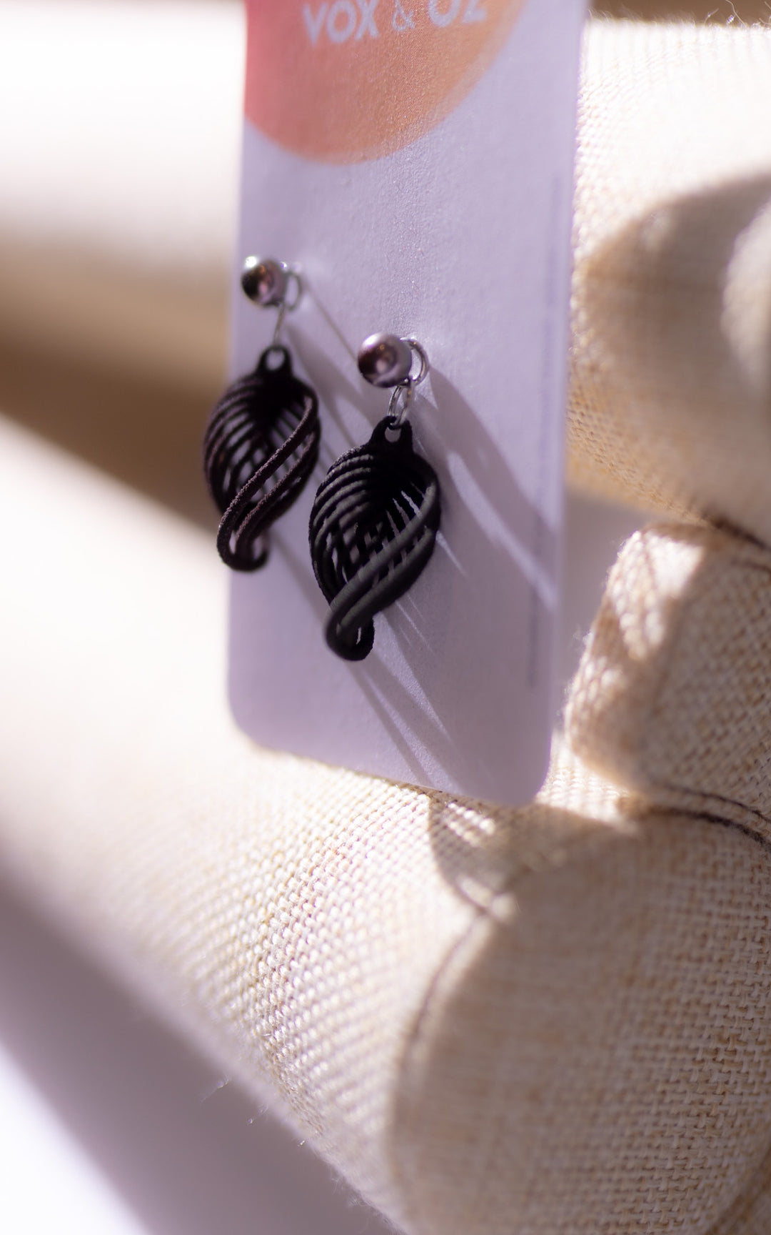 NEBULA earrings and freshwater pearls