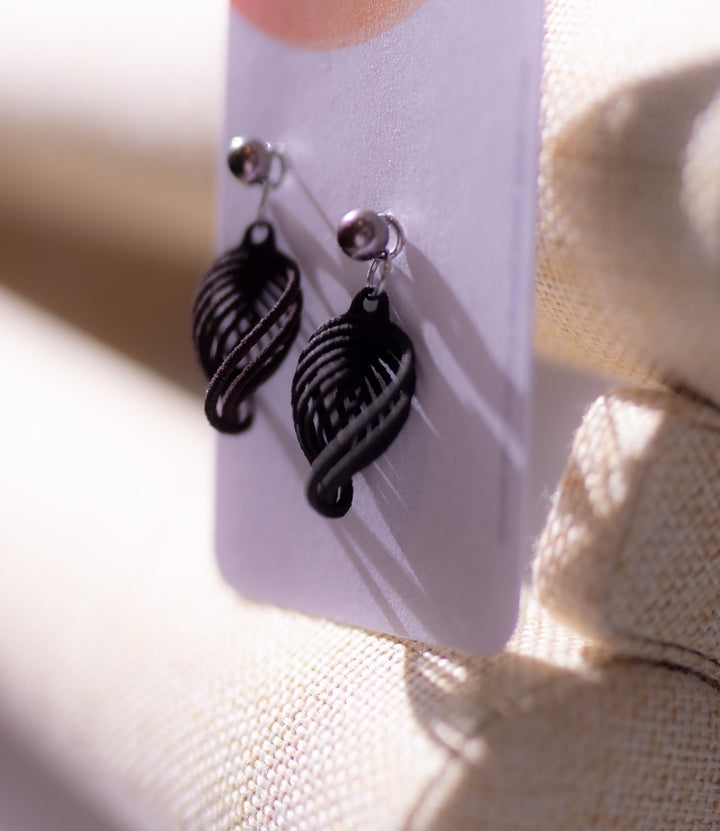 NEBULA earrings and freshwater pearls