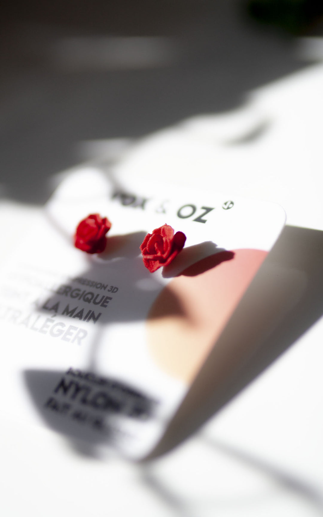 MINI-TANGO – Petites boucles d’oreilles roses 3D | Discrètes & sculpturales