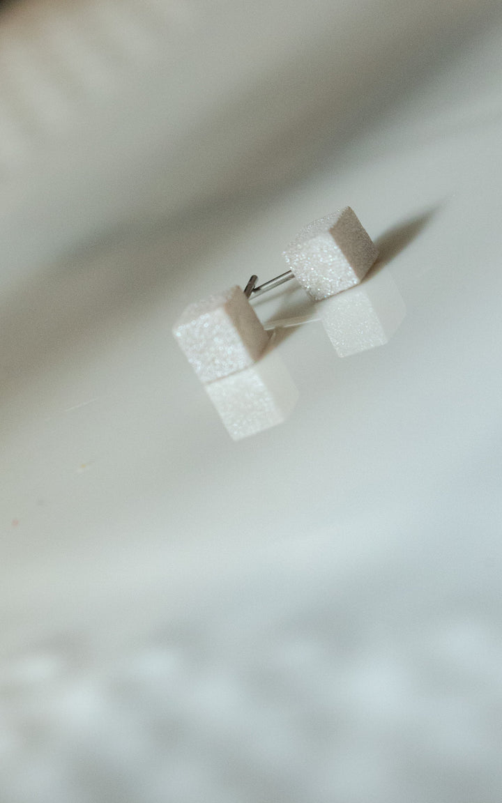 Cubic ear studs