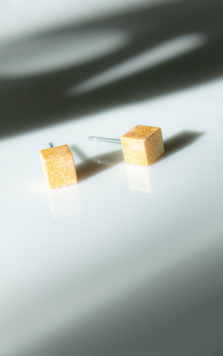 Cubic ear studs