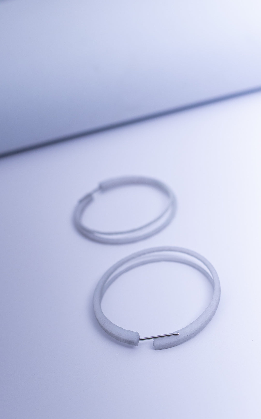 Scoop double rings 4 cm